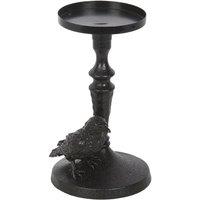 Something Different Pillar Mystic Raven Candle Holder in Black