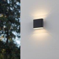 Eglo GRUTTI Outdoor LED Wall Light, TriColour, IP65, Anthracite in Grey