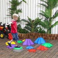 ZONEKIZ 11 PCs Stepping Stones Non-slip for Kids Balance Sensory Play Obstacle Course | Size: 11 Pack