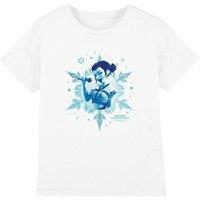 KPop Demon Hunters Christmas Zoey Snowflake Kids T-Shirt, White | Size: 7-8 Years