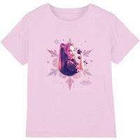 KPop Demon Hunters Christmas Mira Snowflake Kids T-Shirt, Pink | Size: 5-6 Years