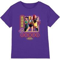 KPop Demon Hunters Huntrix Born To Shine Kids T-Shirt, Purple | Size: 7-8 Years