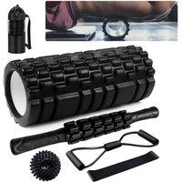 NESTLUNE Foam Roller Massage Stick Ball Resistance Band Tension Ring in Black | Size: 0-18 m