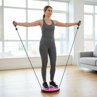 KORVIXA Pink Waist Twisting Disc Waist Sculptor Machine | Size: 0-12 m