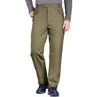 Chums Men's Warm Fleece-Lined Water-Resistant Outdoor Trousers in Khaki | Size: 44R