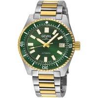 Gevril Men's Atlantic Avenue SA100 Swiss automatic Ceramic Bezel, SS/IPYG Bracelet