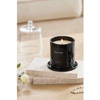 SHEONLY Sky Cypress Soy Wax Scented Candle with Bell Shaped Glass Cup in Black