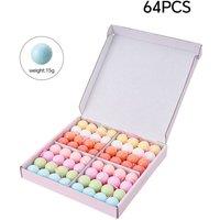 Garden Sanctuary 64-Piece Bath Bomb Set with 8 Different Scents