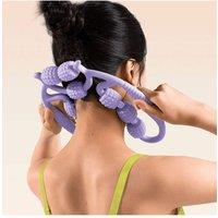 SHEONLY Leg Muscle Roller Massager with Wheels in Purple