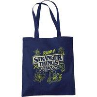 Netflix Stranger Things Tales From 85 Graffiti Glow Grocery Travel Reusable To in Navy