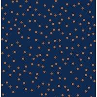 Superfresco Easy Confetti Navy & Copper Wallpaper in Blue | Size: 10000mm x 520mm