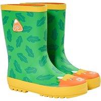 Frugi Puddle Buster Wellington Boots in Green | Size: 12