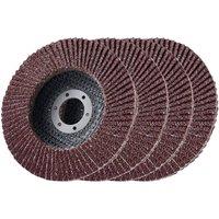 Marco Paul Set of 4 Flap Grinding Sanding Discs 115mm in Brown | Size: 10000mm x 520mm