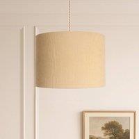 CGC Lighting Lola Corduroy 30cm Lampshade Matching Silk Inner in Cream