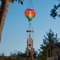 Marco Paul Solar Garden Windchime - Rainbow Balloon