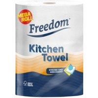Freedom Rhino Kitchen Towel Rolls Jumbo Luxury, Strong & Absorbent 6 Rolls in White