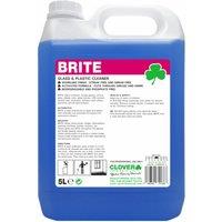 Clover Chemicals Brite Window, Mirror & Plastic Cleaner 5L in Blue