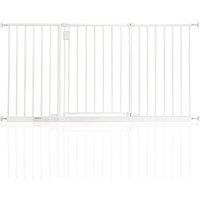 Safetots Extra Wide Hallway Baby Gate Pressure Fit Baby Gate in White | Size: 109.4 cm - 115.4 cm