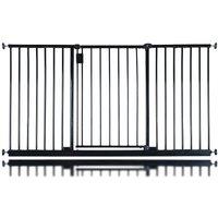 Safetots Extra Wide Hallway Baby Gate Pressure Fit Baby Gate in Black | Size: 97 cm - 103 cm