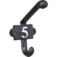 Gifts Direct 2 U Heavy Duty Cast Iron Hook Number 5 in Black