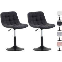 MCC Direct Dressing Table Chair Height Adjustable Vanity Stool - Drake in Dark Grey