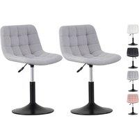 MCC Direct Dressing Table Chair Height Adjustable Vanity Stool - Drake in Light Grey