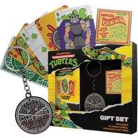 Teenage Mutant Ninja Turtles Cowabunga Gift set - Incl. Playing Cards, Pin Badge & Keyring