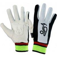 Kookaburra Padded Leather Wicket Keeping Inner Gloves in White