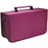 FLAVORA Rose 128 CD Case DVD Wallet Cover Disc Storage in Burgundy | Size: 1000mm