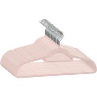 KORVIXA 30 Pack Pink Velvet Hangers | Size: 100 cm x 15 cm