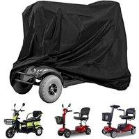 KORVIXA 145x61x117cm Mobility Scooter Storage Cover in Black | Size: 100 cm x 100 cm