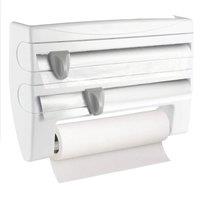 KORVIXA Cling Film Dispenser & Cutter in White | Size: 100 cm x 15 cm