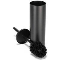 NESTLUNE Black Toilet Brush & Holder Set Modern Bathroom