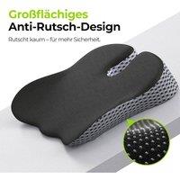 NESTLUNE Wedge Cushion Seat Pillow Memory Foam Chair in Black | Size: 100 cm x 190 cm