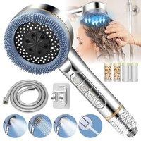 NESTLUNE Shower Head Handheld Shower Head High Pressure in Silver