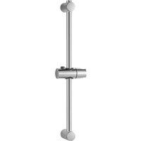 NESTLUNE Shower Riser Rail Kit Slider Adjustable Chrome Head Holder in Silver