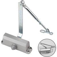 NESTLUNE Door Closer Opener 25-60KG Heavy Duty Fire Rated in Silver | Size: 10000mm x 520mm