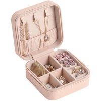KORVIXA Pink Portable Jewellery Box Organizer