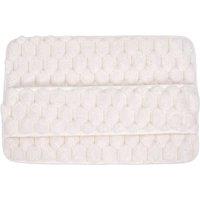 KORVIXA 50 x 80cm Household Memory Foam Bathroom Mat in Beige | Size: 100 cm diameter