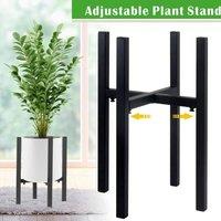 KORVIXA Black 2IN1 Metal Plant Pot Display Shelf | Size: 100 cm