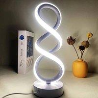 KORVIXA White Modern LED Table Lamp Dimmable