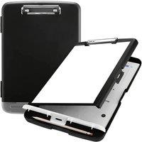 VOGREX A4 Plastic Storage Clipboard for Office & School in Black