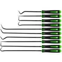 VOGREX 10Pcs Green O-Ring Hook Pick Removal Tool Set 240mm