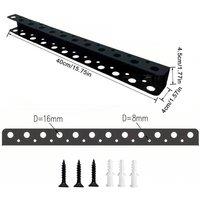 VOGREX Wall Mount Tool Organizer for Screwdrivers Pliers in Black