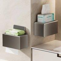 KORVIXA Grey Paper Storage Case Wall-Mounted