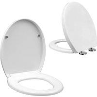 KORVIXA Bathroom Toilet Seat Soft Close in White