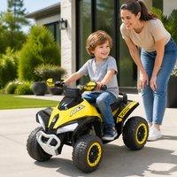 STILVORA Kids Ride-On Car Walker with Lights & Music in Yellow