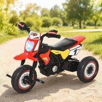 STILVORA Kids Ride-On Tricycle with Music & Lights Red