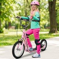 STILVORA Kids Scooter with Adjustable Handlebar in Pink
