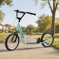 STILVORA Kids' Scooter with Dual Brakes & Adjustable Height in Blue